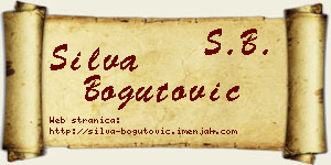 Silva Bogutović vizit kartica
